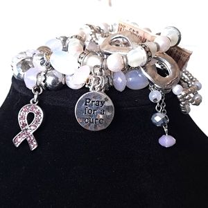 Beaded Bracelet Cancer Cure (Bundle)